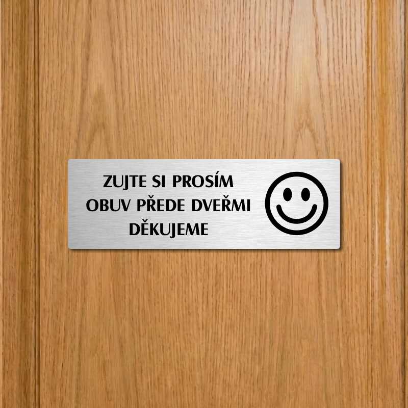 Zujte se, 200x66mm, zlatá popiska s imitacemi šroubků